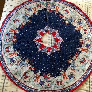 Hand-made Christmas tree skirt